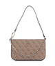 Guess Noelle Mini Sac porté épaule latte logo/brown