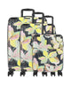 Travelite Cruise Set de valise (4 roues) gelbe orchidee