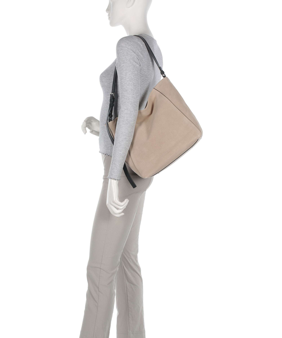 Liebeskind Chudy Suede M Hobo bag stone