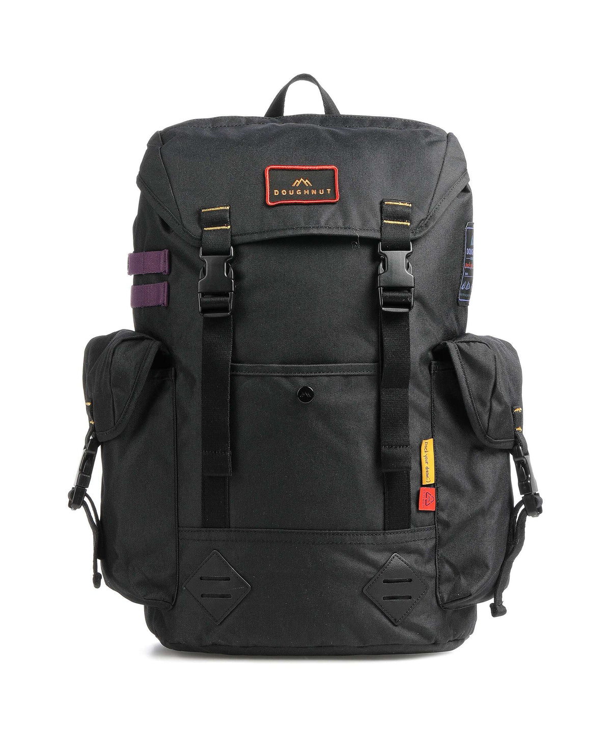 Doughnut Happy Camper Grounder Hiking backpack black