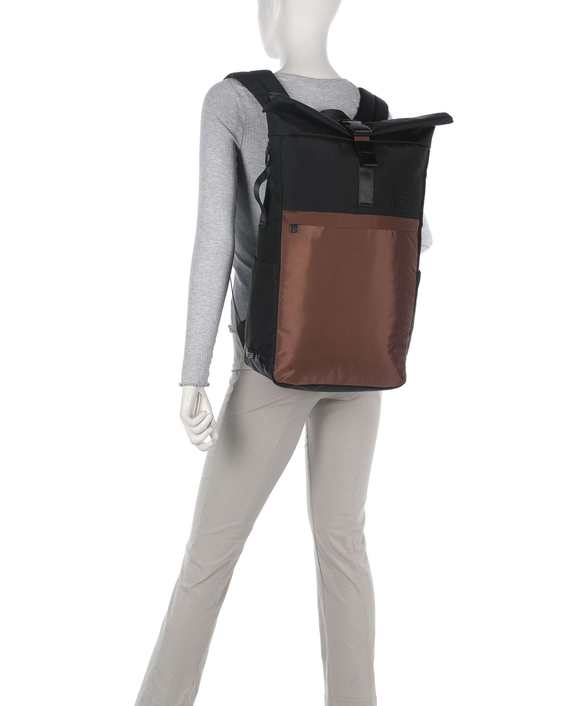 Doughnut Go Wild Jetpack Rolltop backpack black/brown