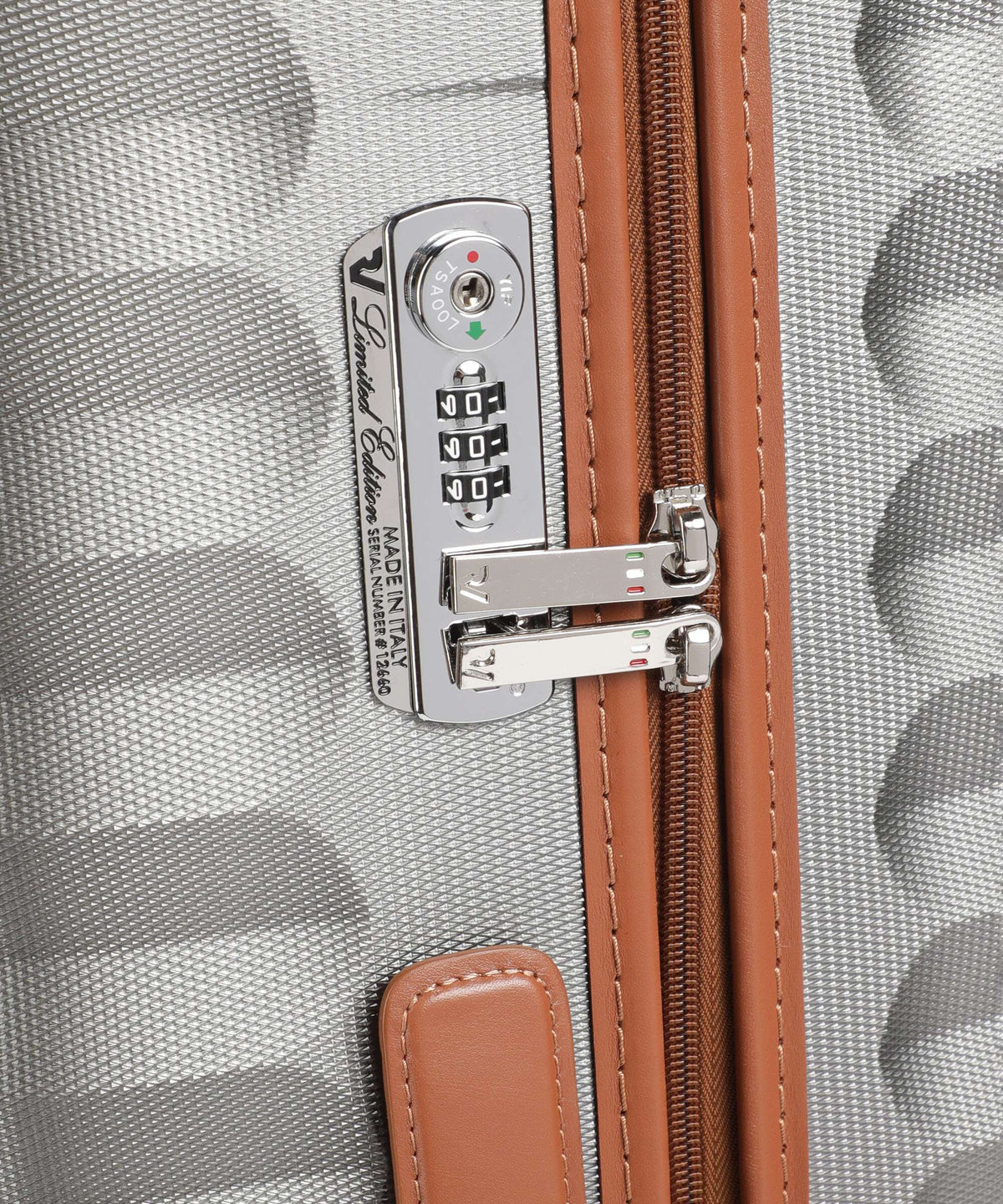 Roncato E-Lite Spinner (4 wheels) titanio/cognac