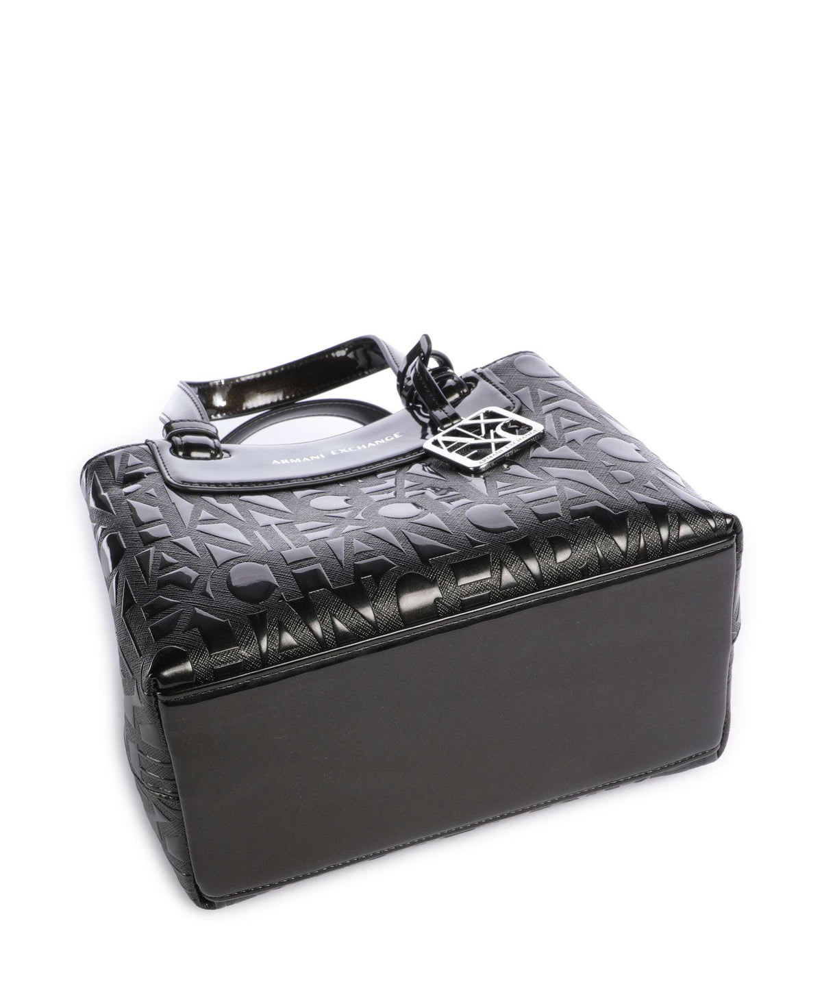 Armani Exchange Liz Patent S Handbag black