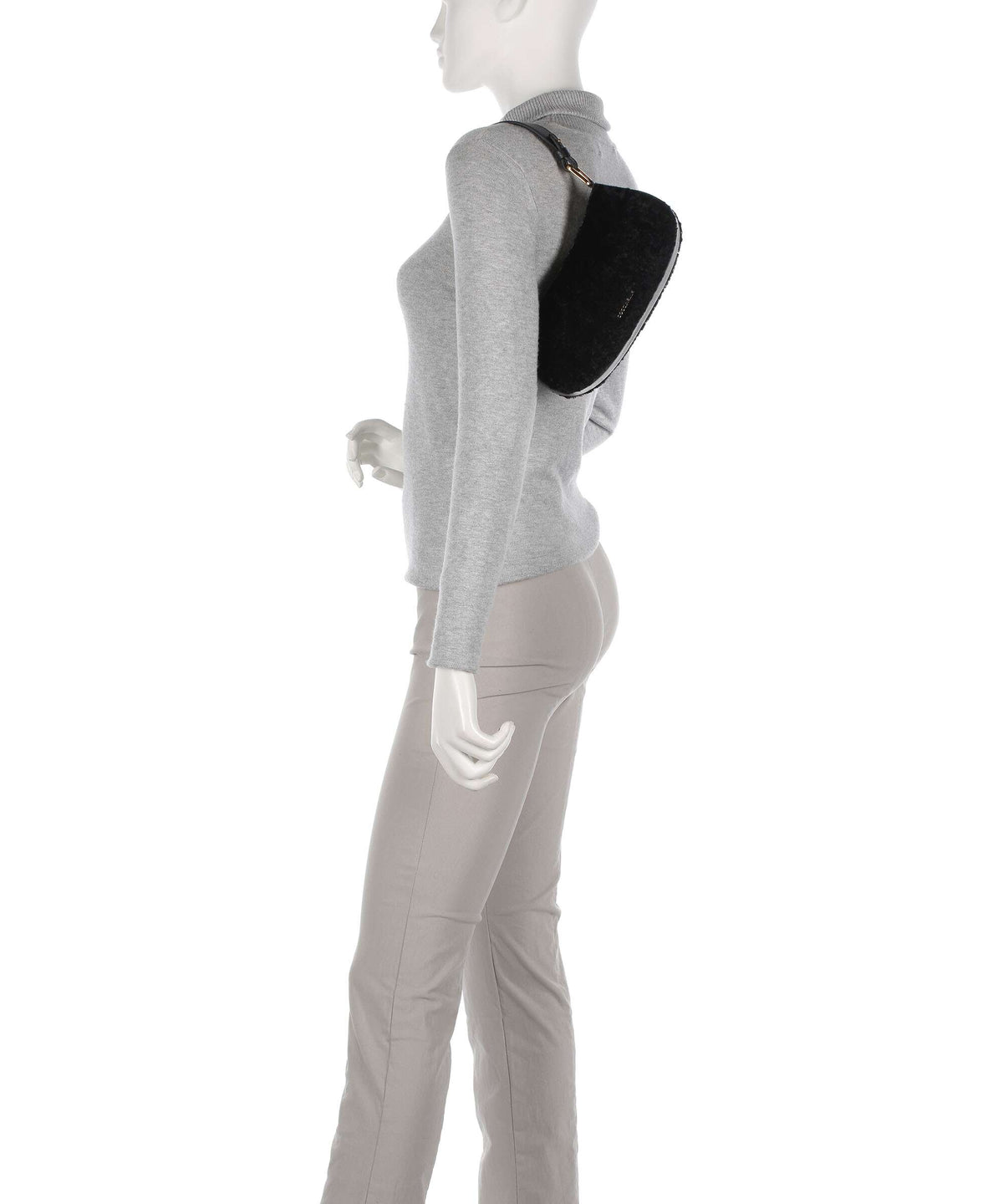 Coccinelle Merveille Astrakan Shoulder bag noir