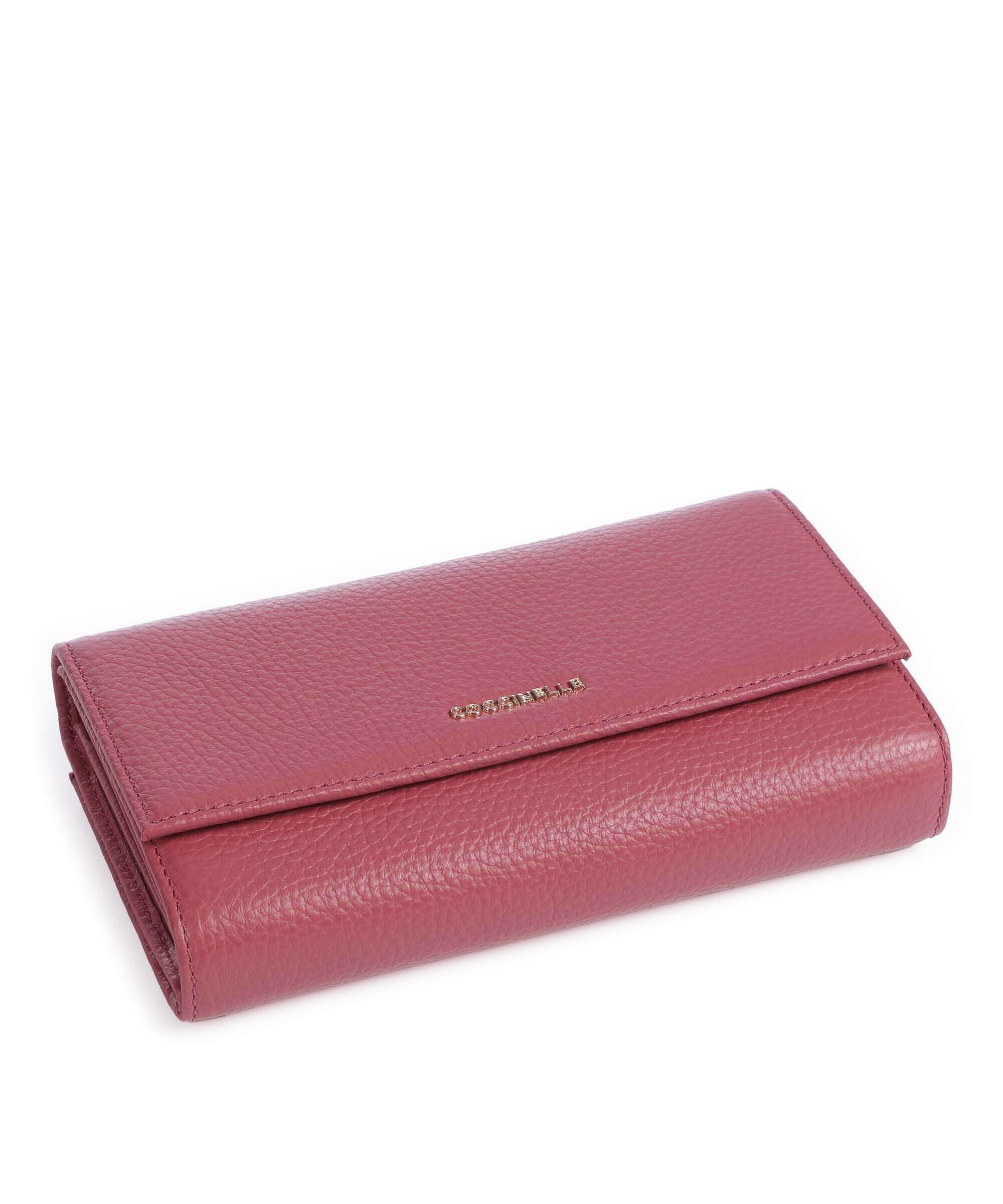 Coccinelle Metallic Soft Wallet rosewood