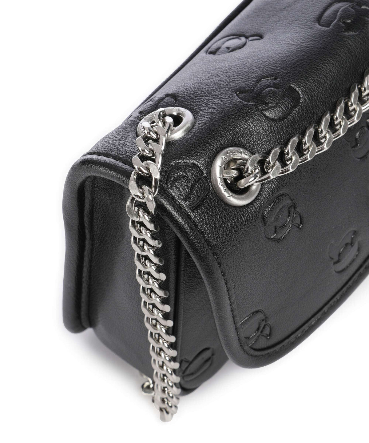 Karl Lagerfeld K/Ikon Monogram Shoulder bag tonal black