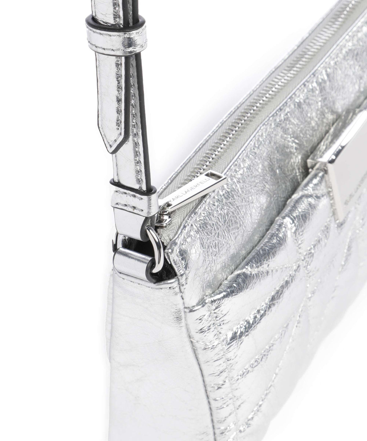 Karl Lagerfeld K/Kuilt Small Shoulder bag silver
