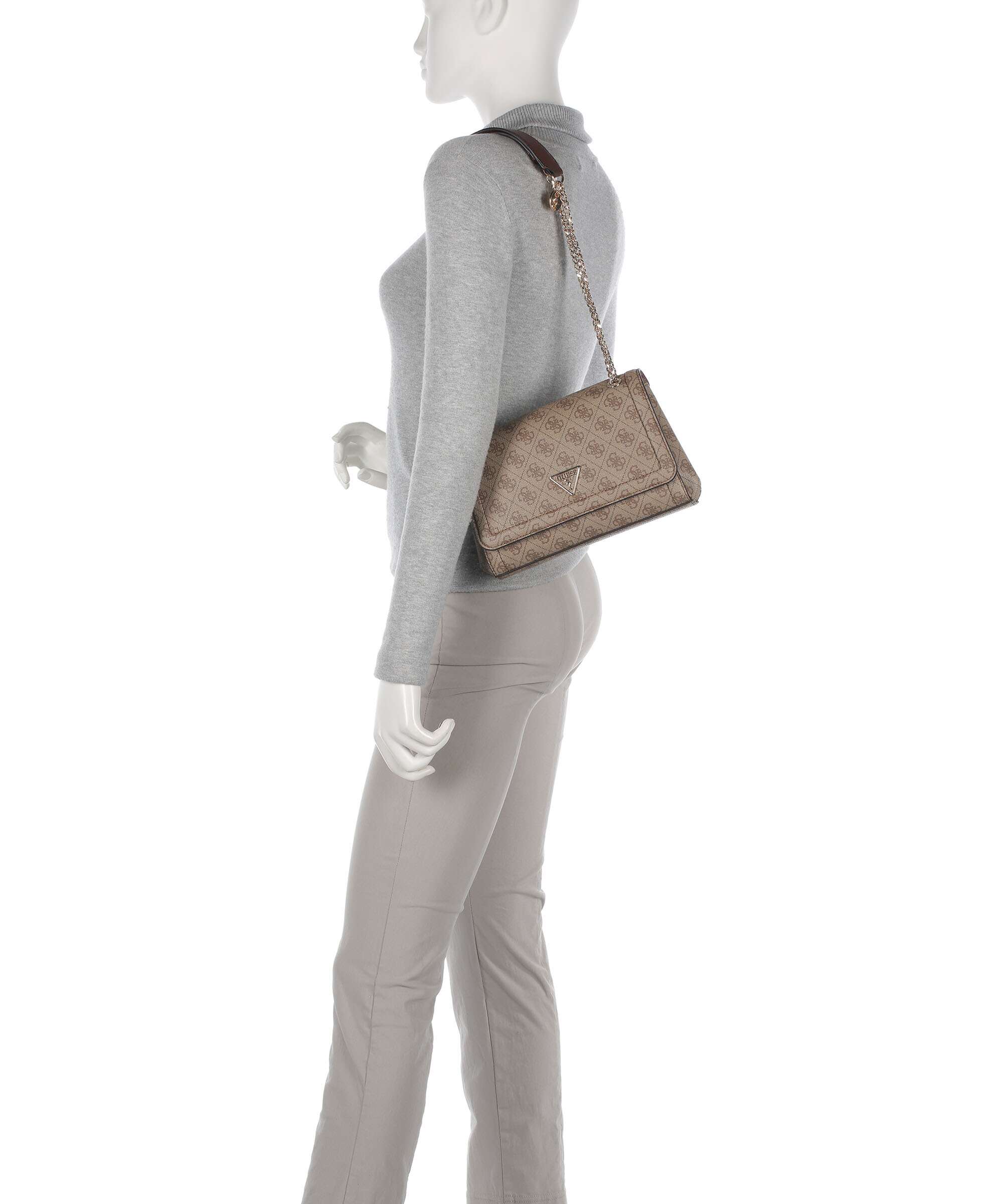 Guess Noelle Shoulder bag latte logo/brown