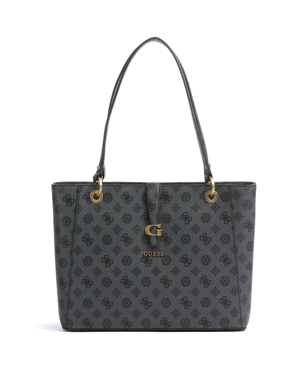 Guess Kuba Tote bag charcoal logo