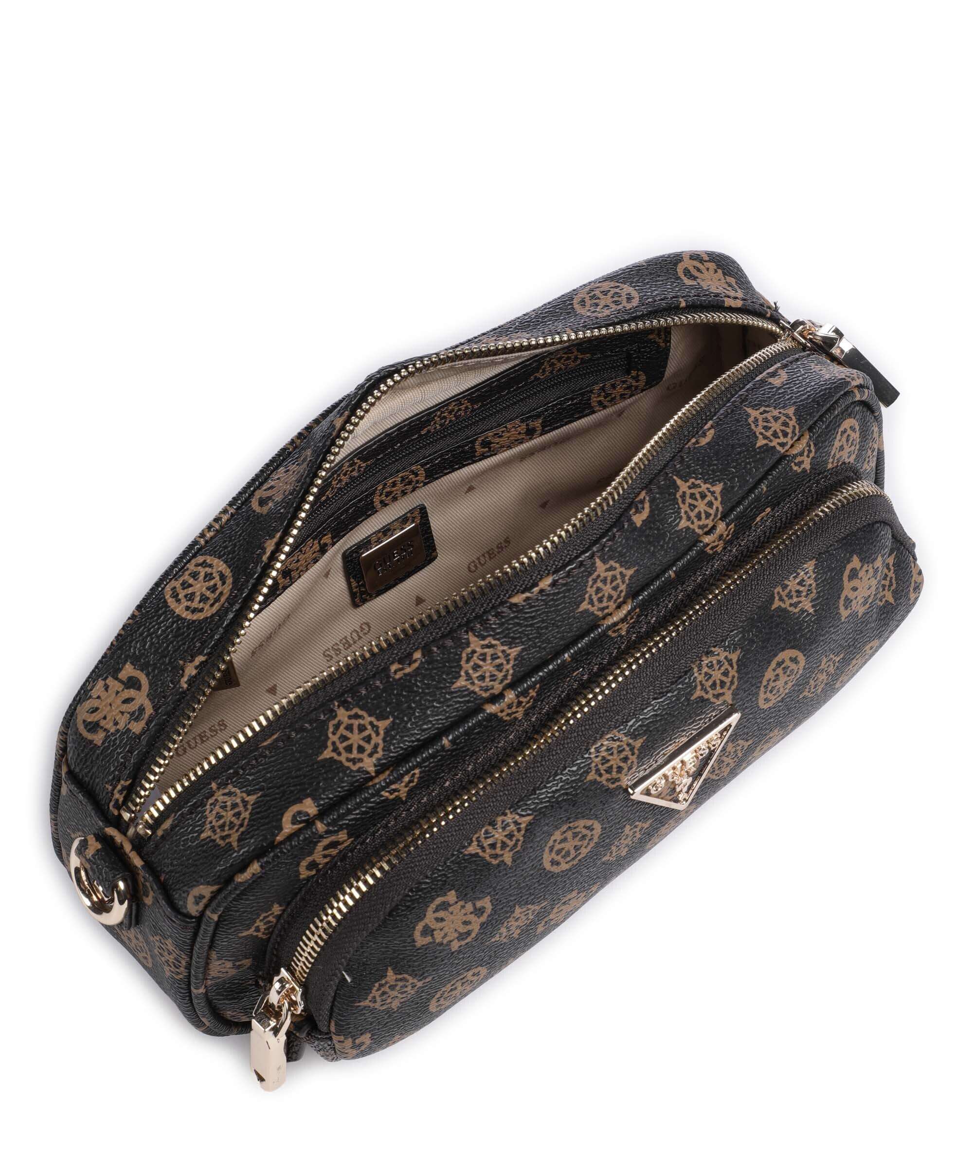 Guess Power Play Crossbody bag mocha logo