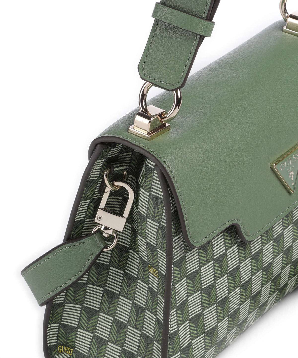 Guess G Wave Handbag green logo