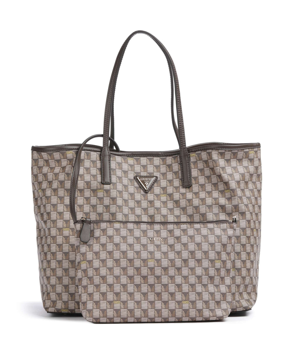 Guess G Wave Large Tote bag brown logo