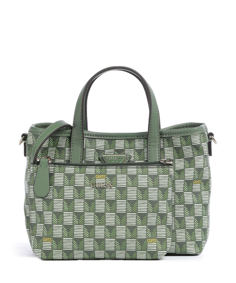 Guess G Wave Mini Handbag green logo