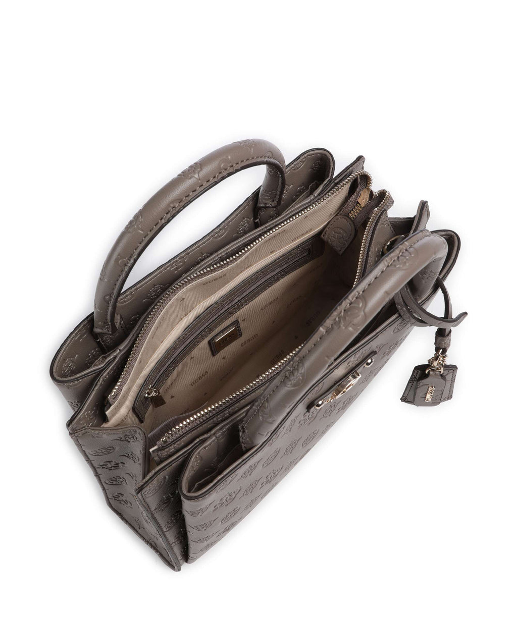 Guess Gerty Peony Handbag dark taupe