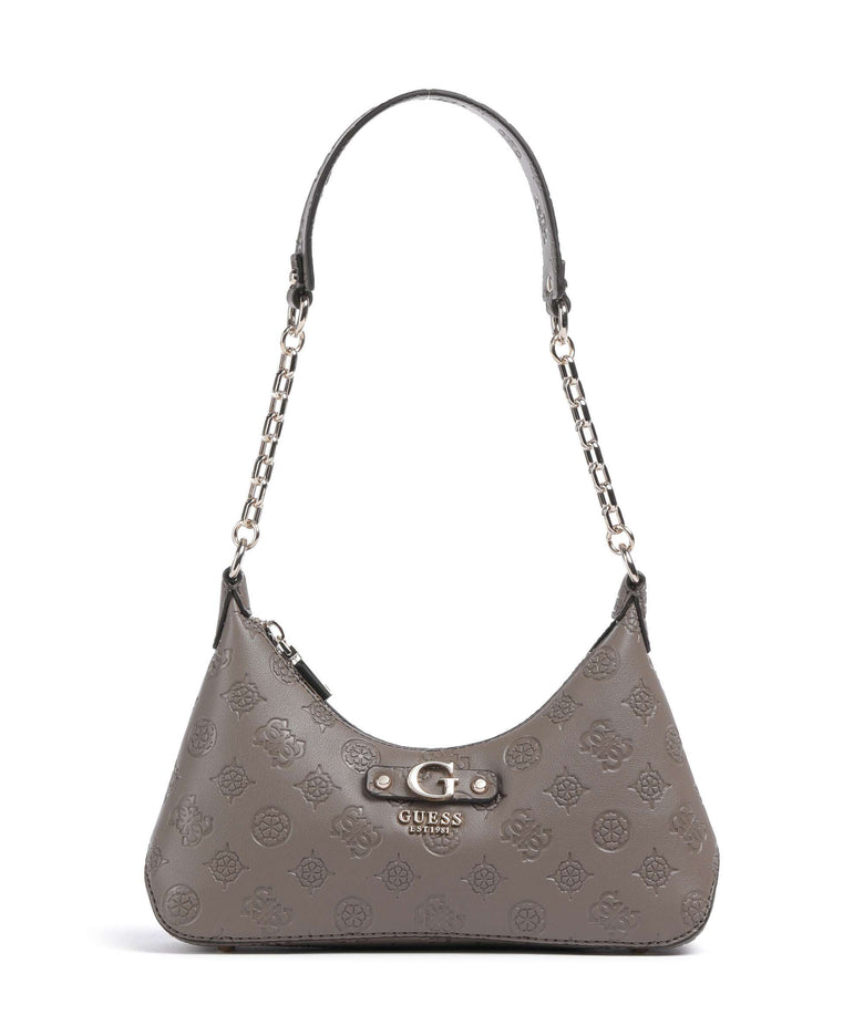 Guess Gerty Peony Shoulder bag dark taupe