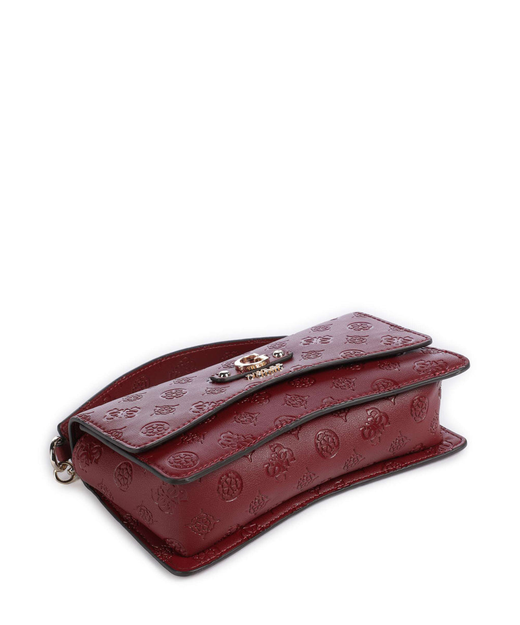 Guess Gerty Peony Shoulder bag claret