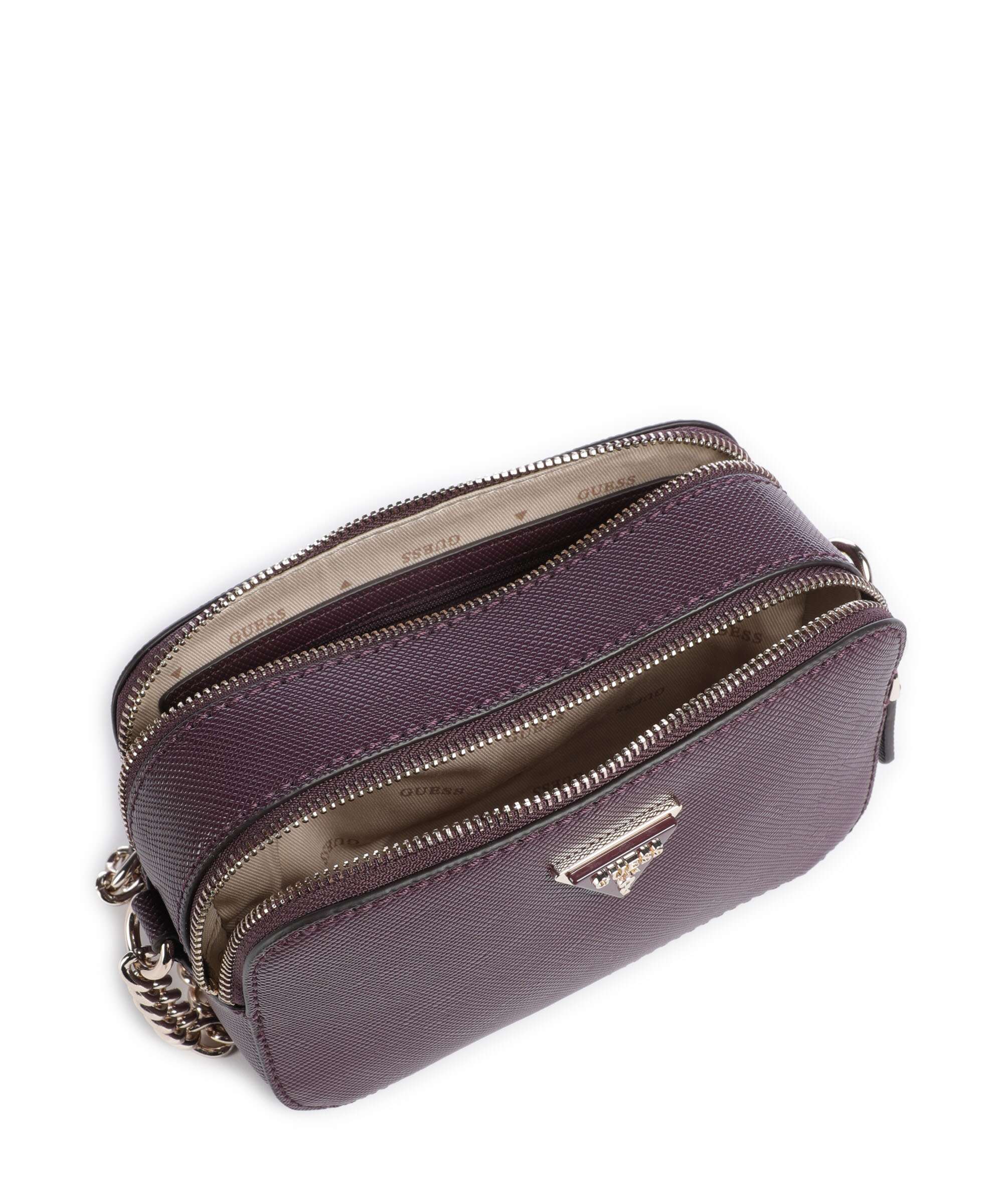 Guess Noelle Crossbody bag aubergine
