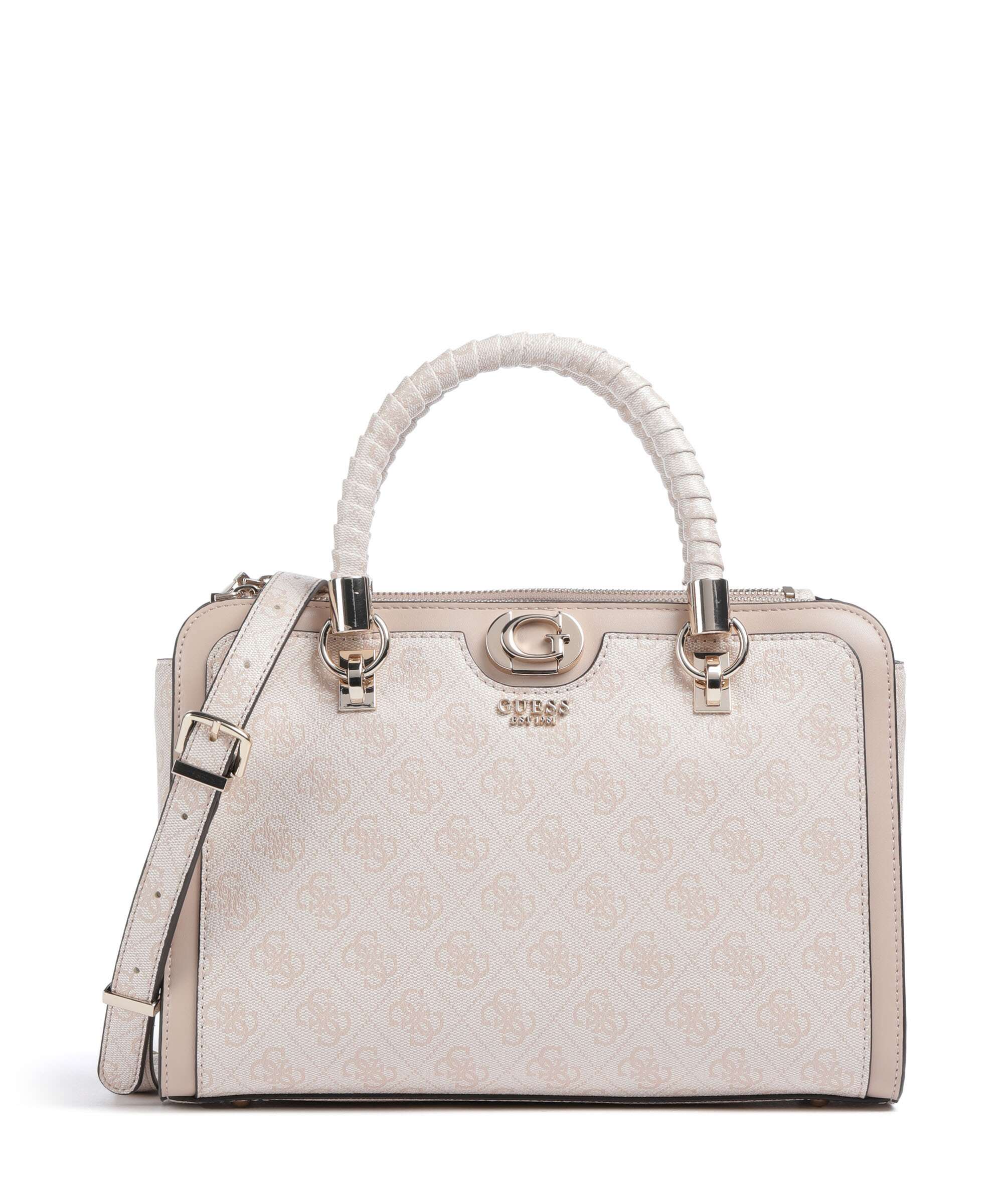 Guess Orlina 4G Logo Handbag sand logo