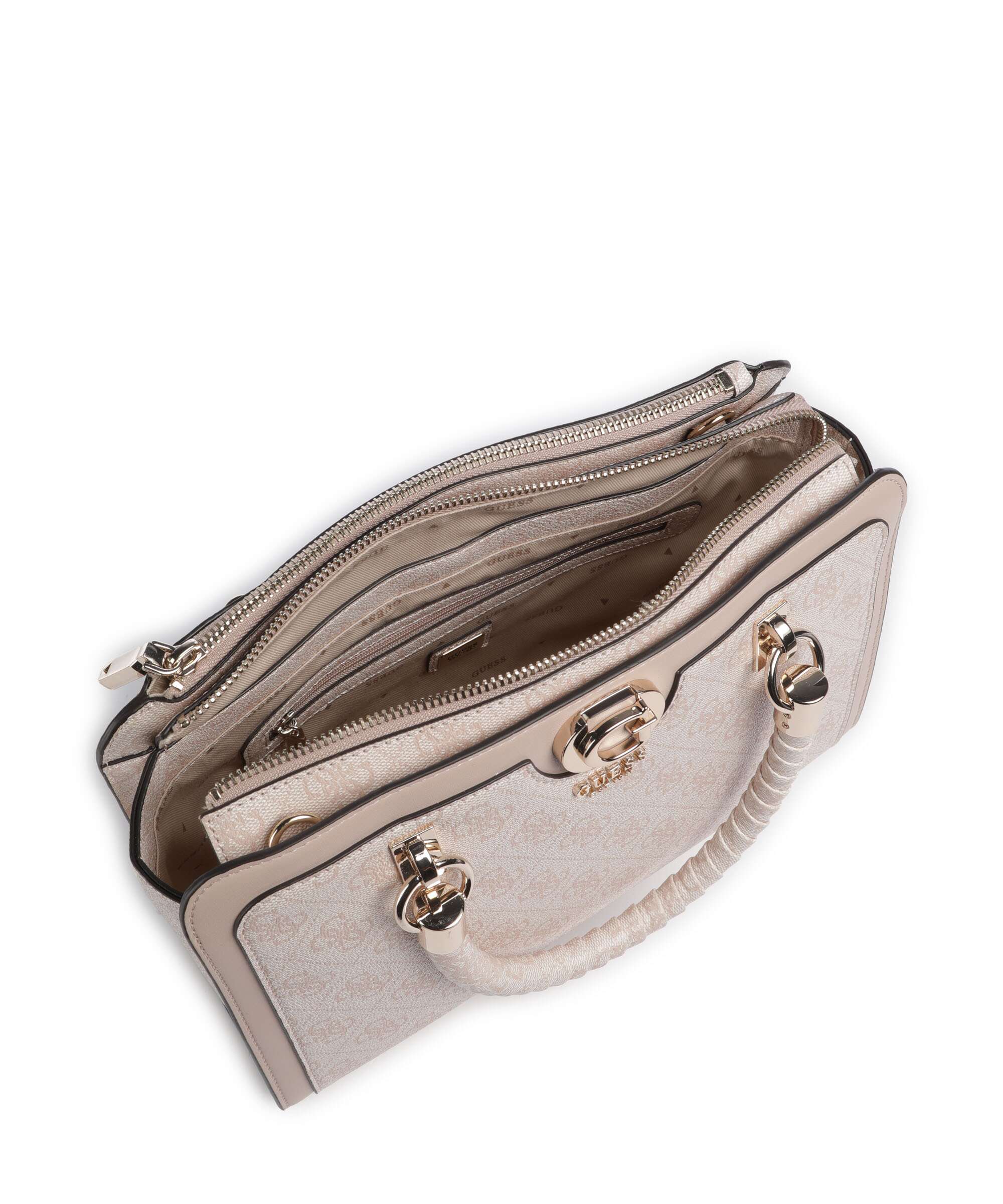 Guess Orlina 4G Logo Handbag sand logo
