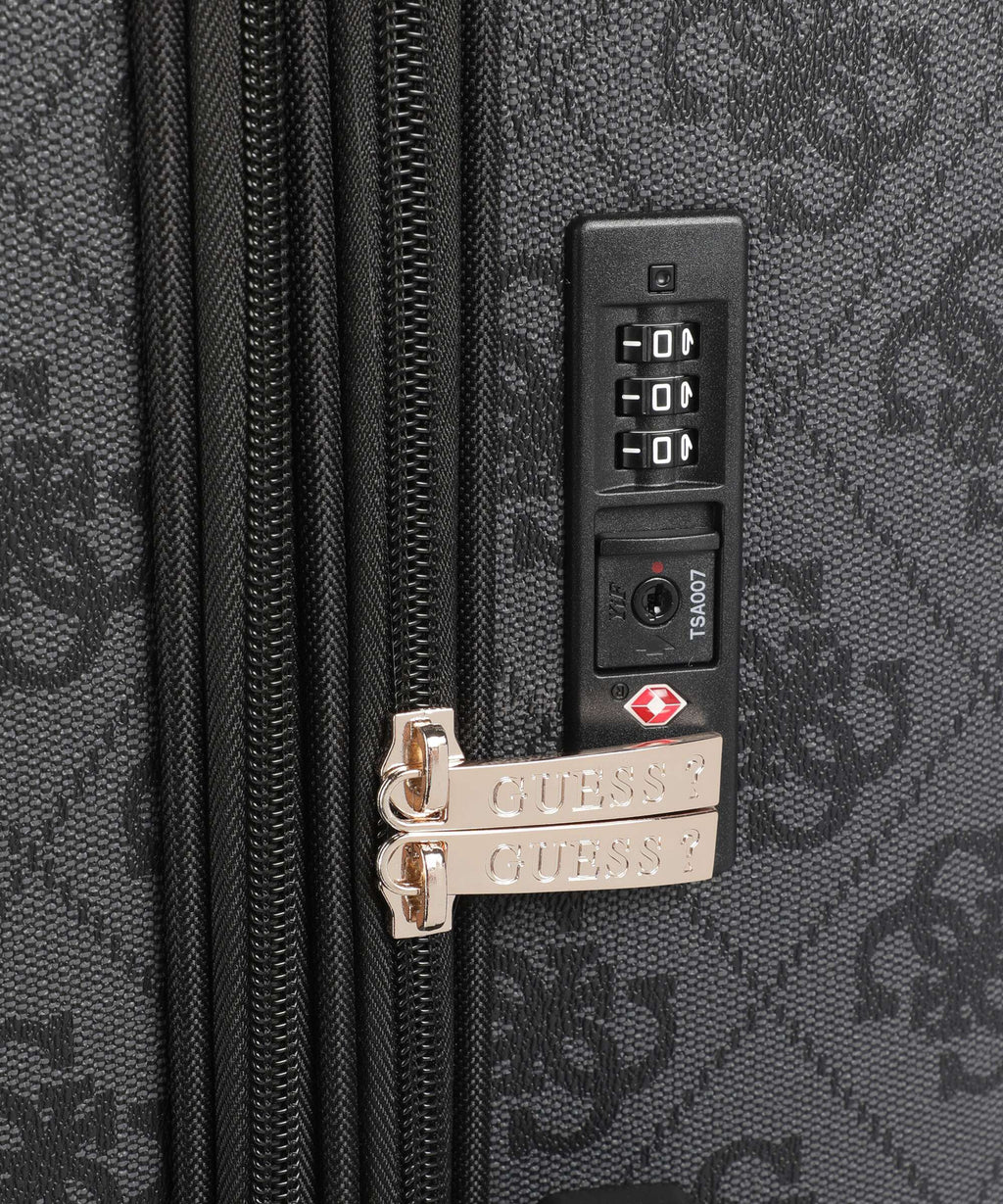 Guess Berta 4G Logo Spinner (4 wheels) coal logo