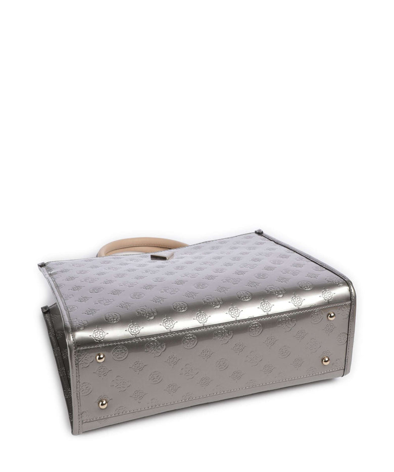 Guess Arnela Handbag pewter logo