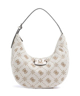 Guess Neda 4G Peony Logo Hobo bag offwhite logo