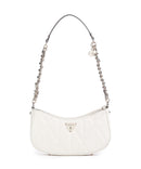 Guess Aldina G-Shine Sac porté épaule offwhite