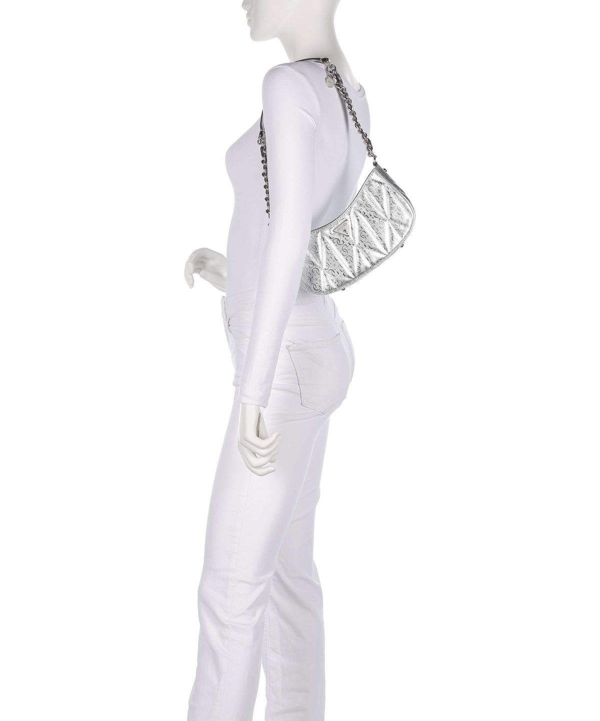 Guess Aldina G-Shine Shoulder bag silver