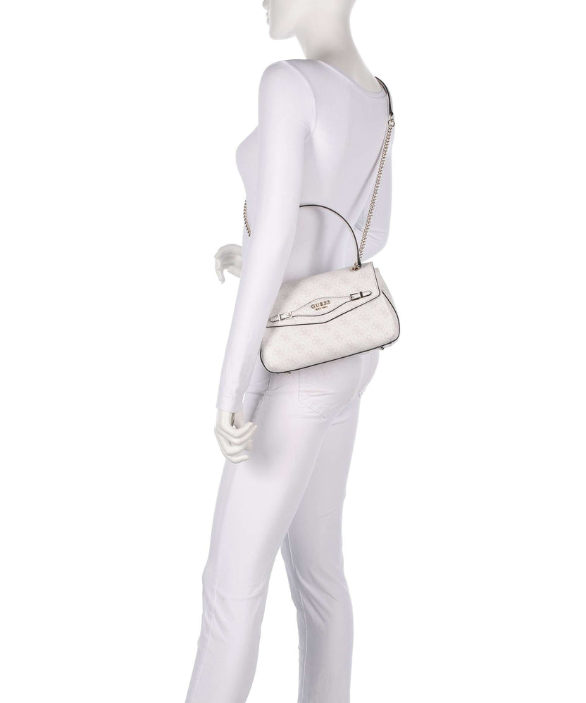 Guess Katya 4G Logo Shoulder bag white logo