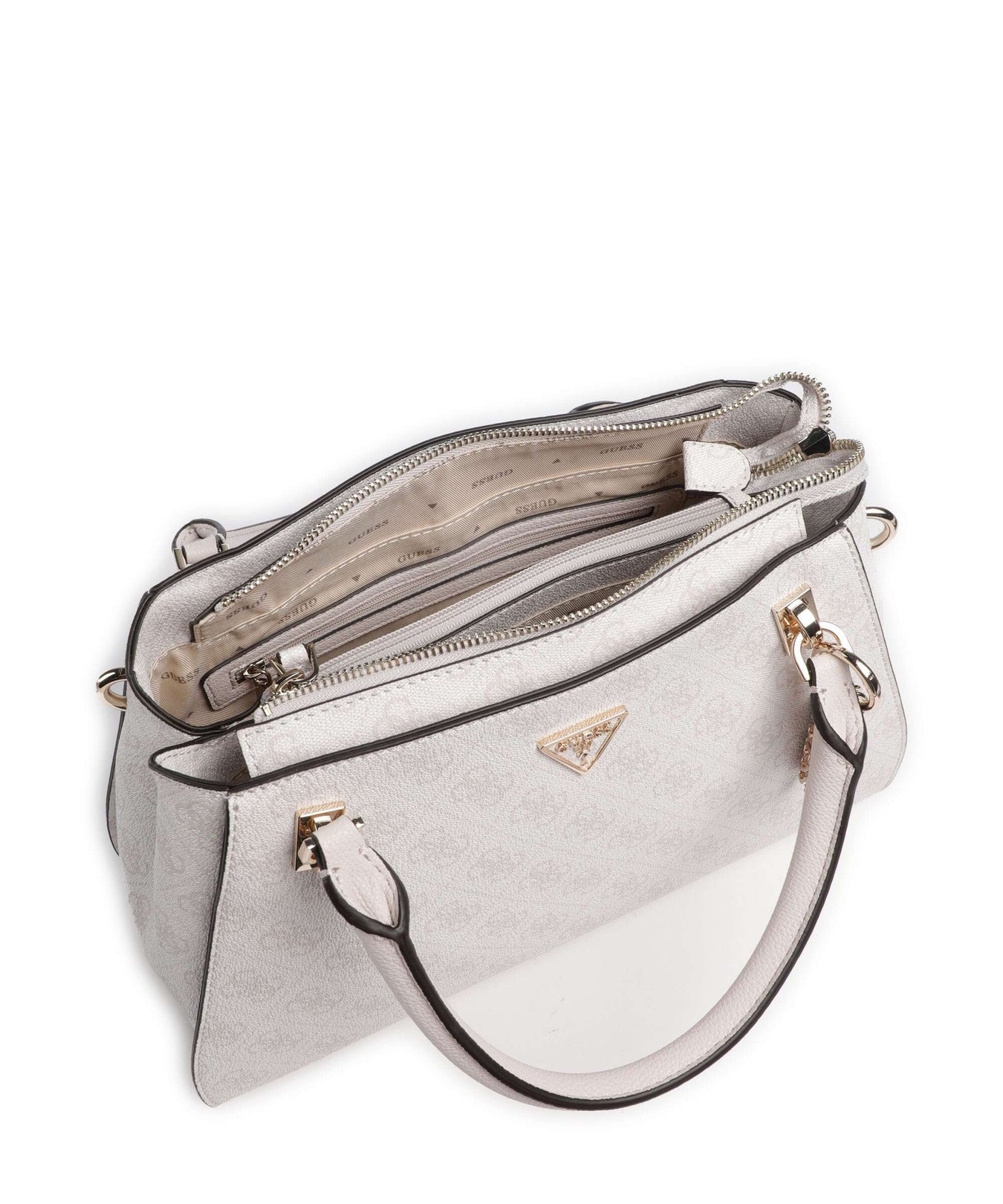 Guess Noelle 4G Logo Handbag white logo