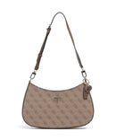 Guess Noelle Sac porté épaule latte logo/brown