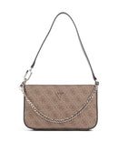 Guess Noelle Mini Sac porté épaule latte logo/brown