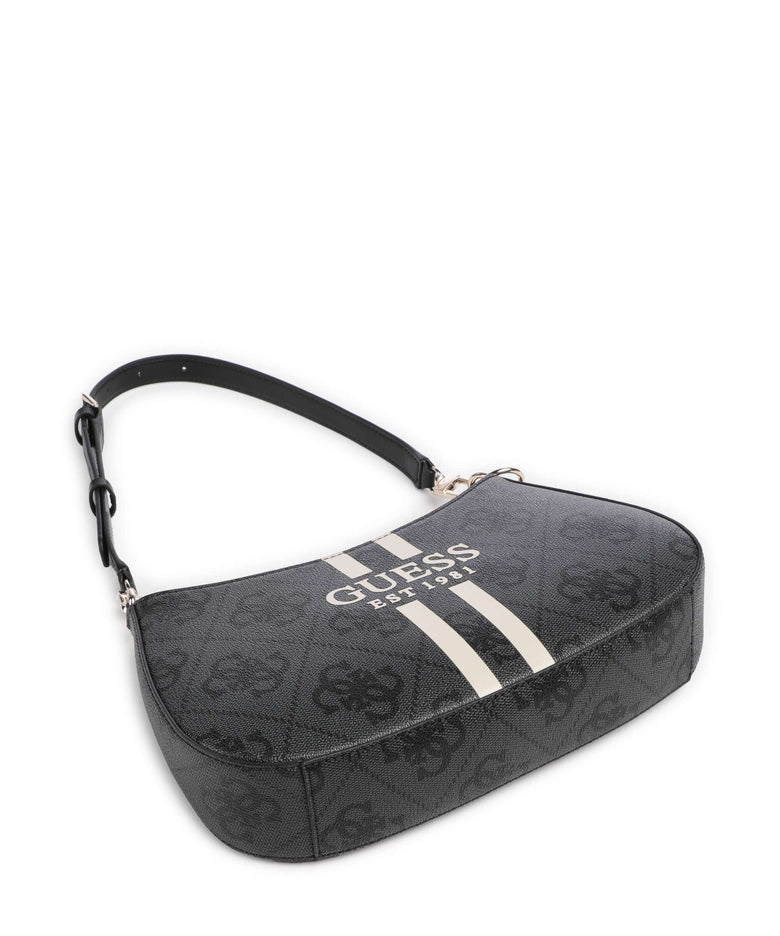 Guess Noelle 4G Logo Shoulder bag coal logo