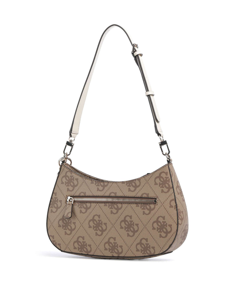 Guess Noelle 4G Logo Shoulder bag latte logo