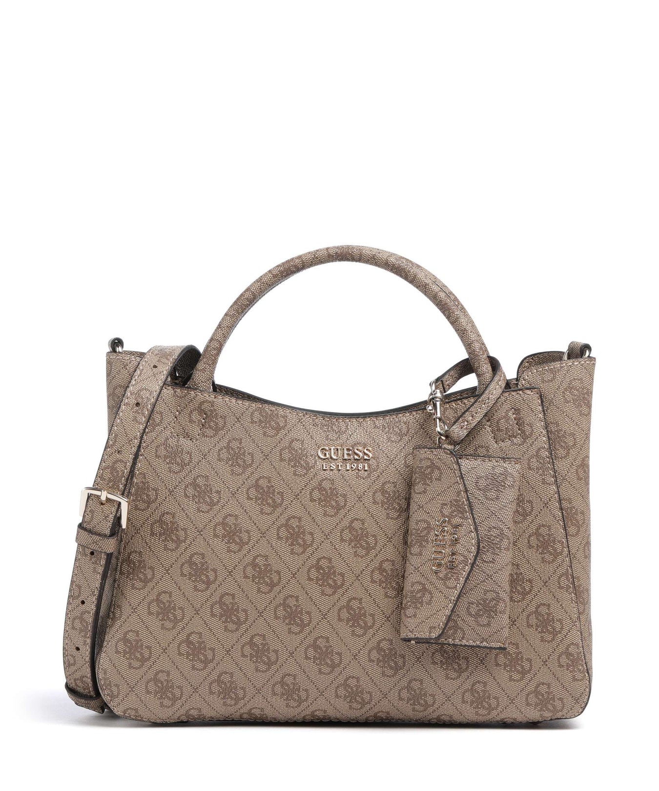 Guess Brenton Handbag latte logo