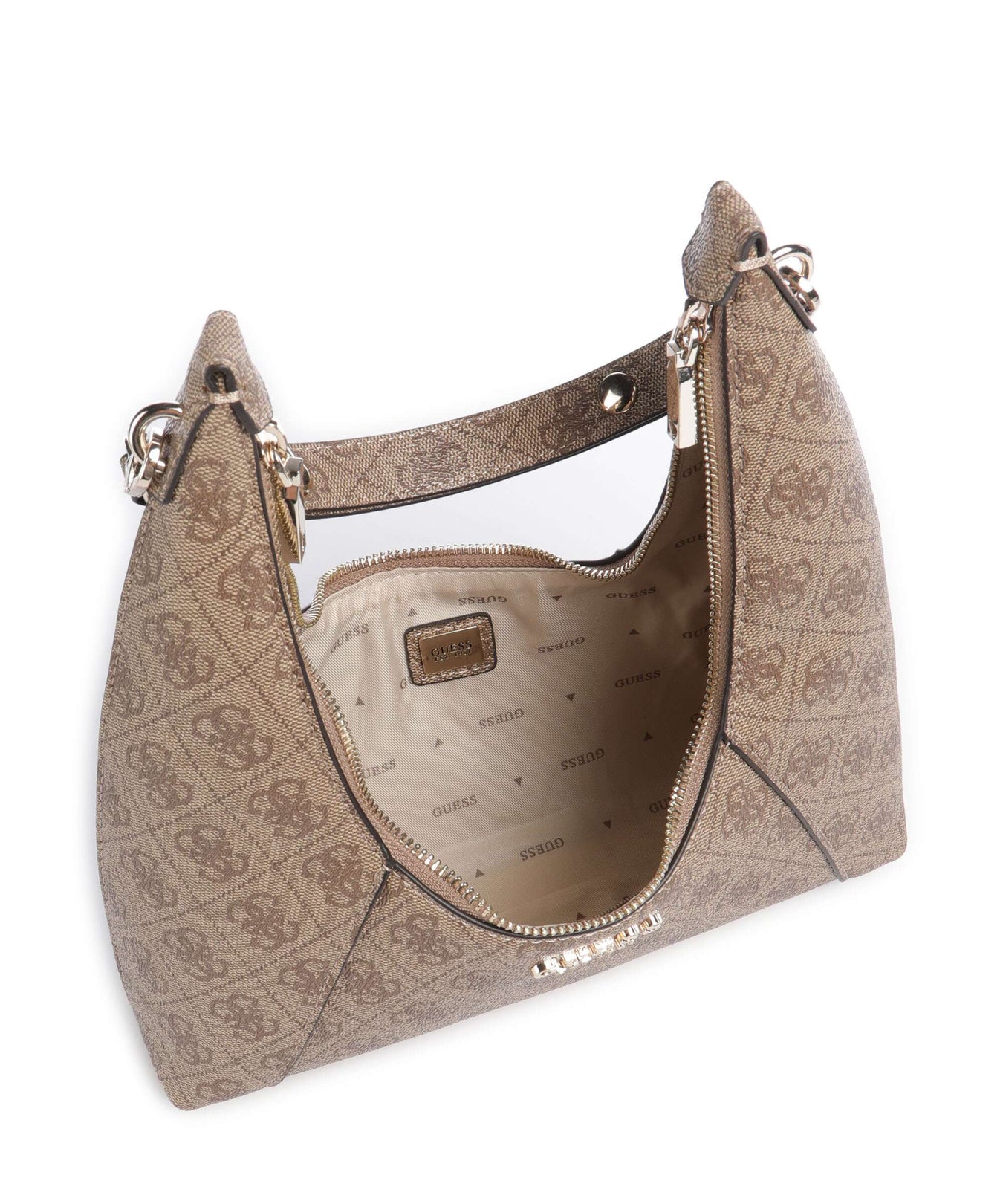 Guess Calista Shoulder bag latte logo