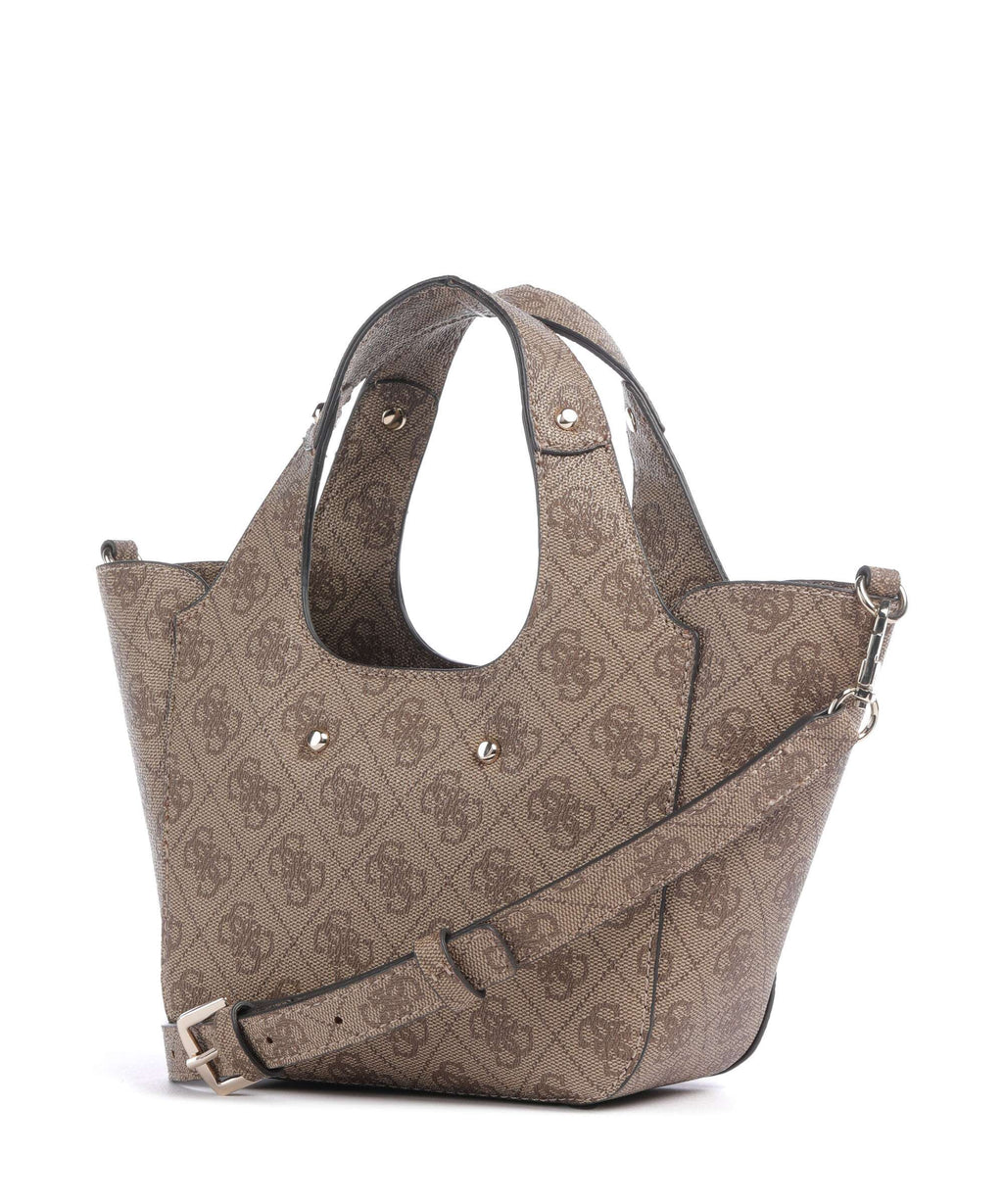 Guess Calista Mini Crossbody bag latte logo