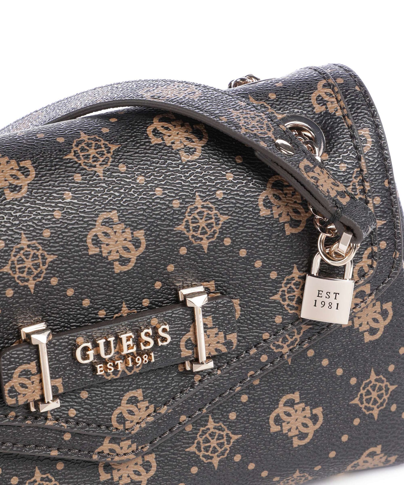 Guess Silia Shoulder bag espresso logo