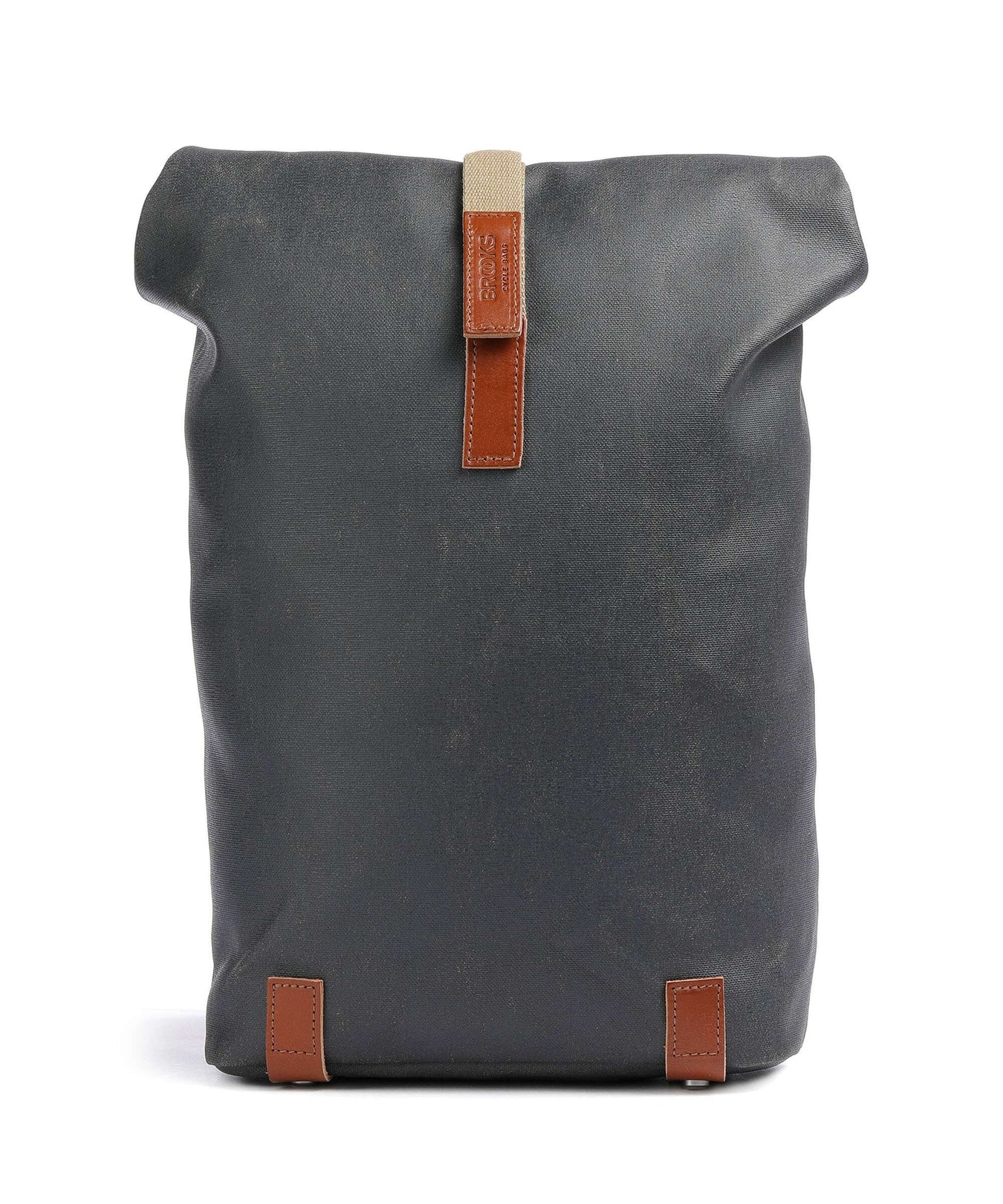Brooks England Pickwick Cotton Canvas Small Rolltop backpack grey