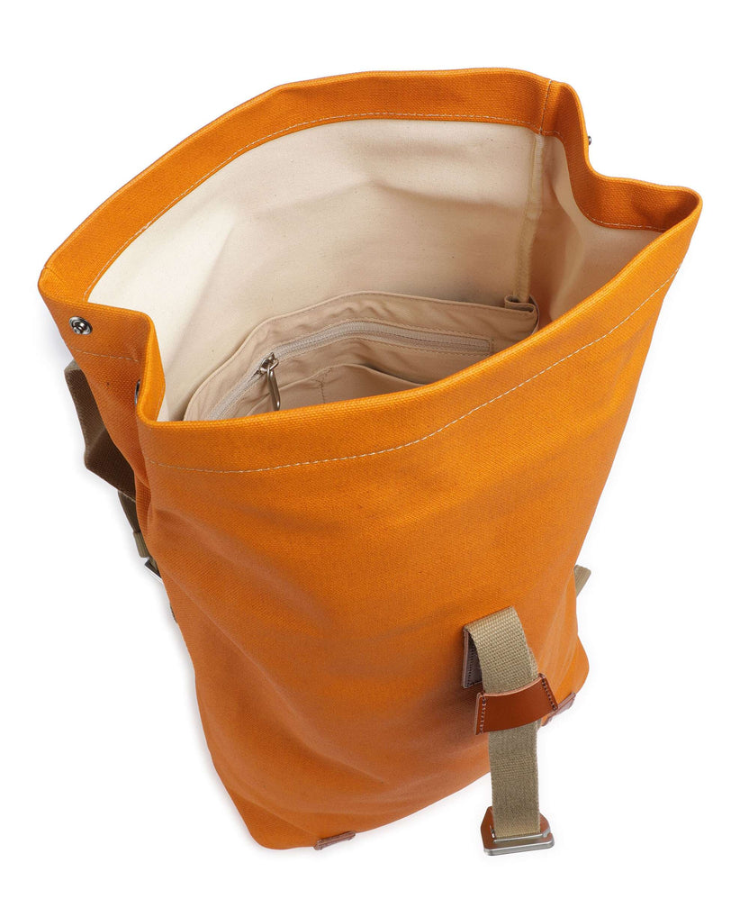 Brooks England Pickwick Cotton Canvas Small Rolltop backpack goosebeak