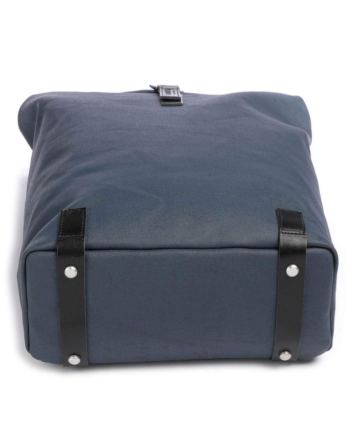 Brooks England Pickwick Cotton Canvas Large Rolltop backpack dark blue