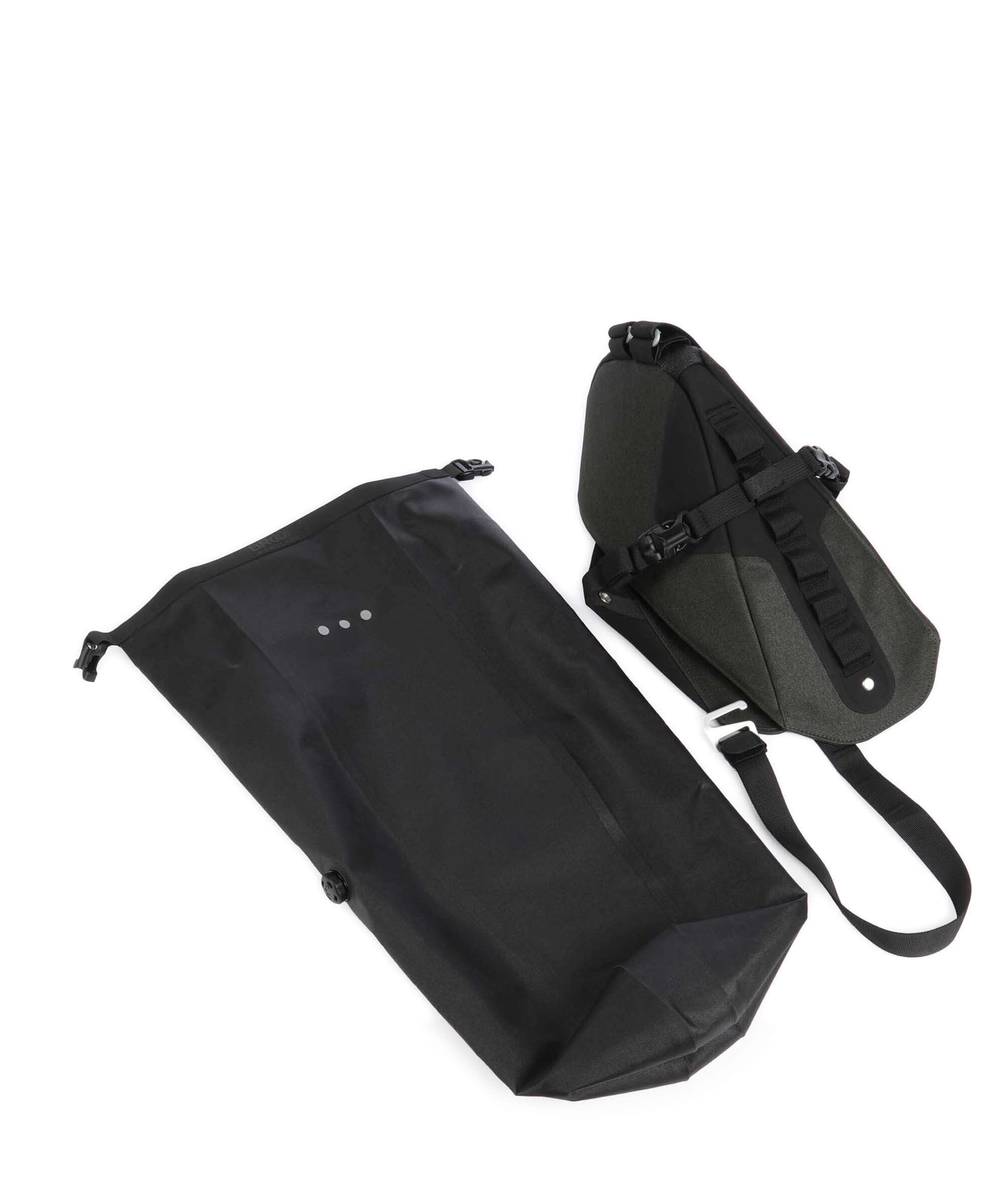 Brooks England Scape Saddle Bag Bike pannier mud green