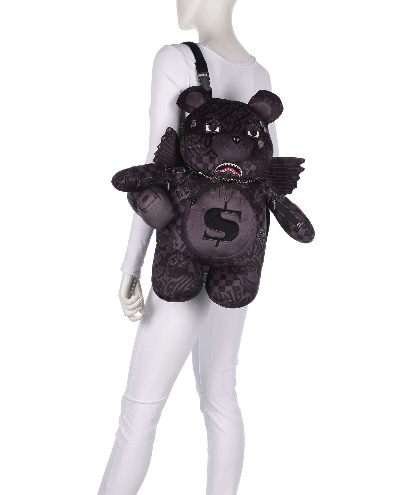 Sprayground 3AM Check Teddy Bear Backpack multicolour