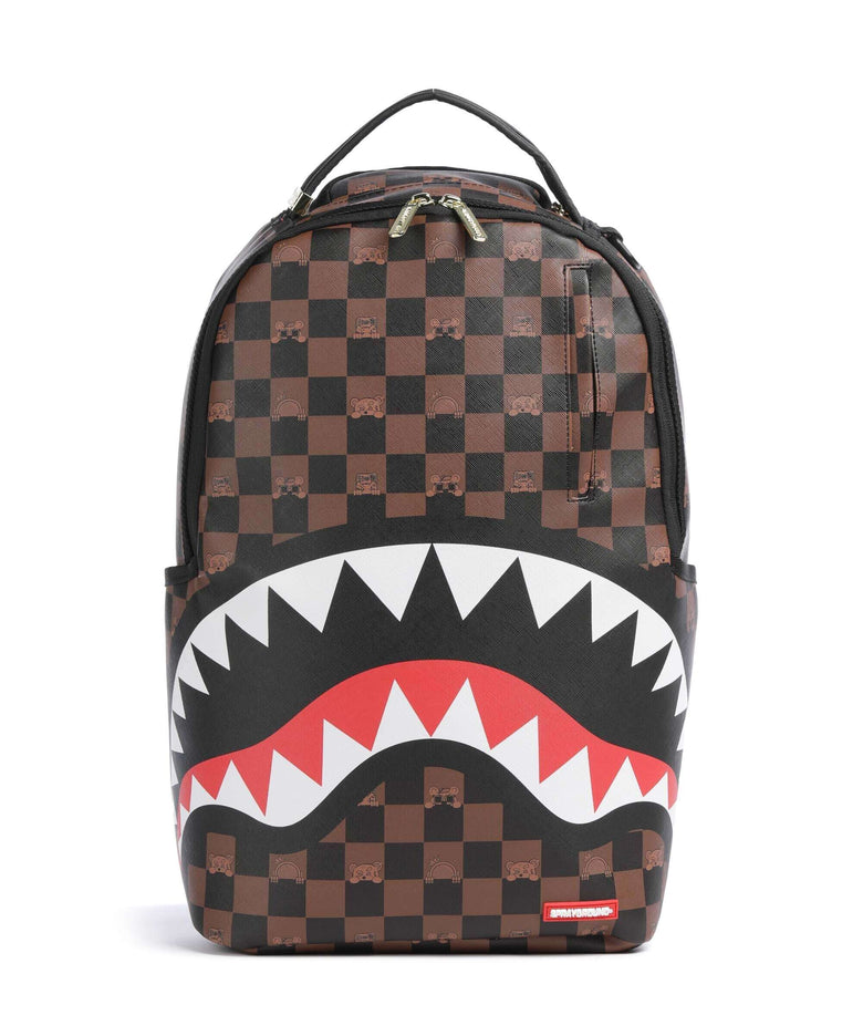 Sprayground Peeking Character Check Backpack multicolour