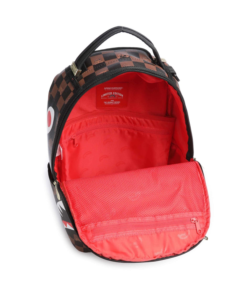 Sprayground Peeking Character Check Backpack multicolour