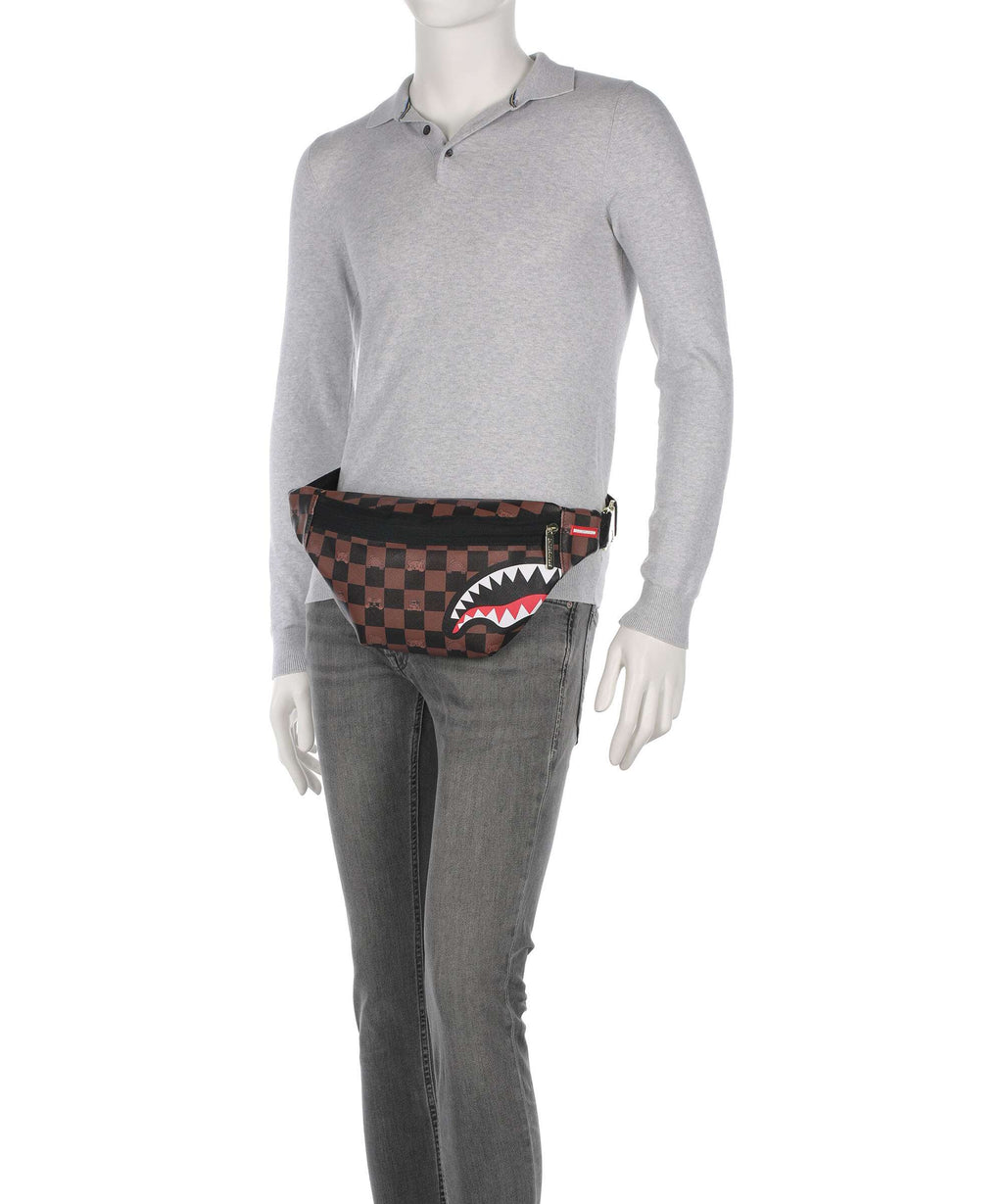 Sprayground Peeking Character Check Belt bag multicolour