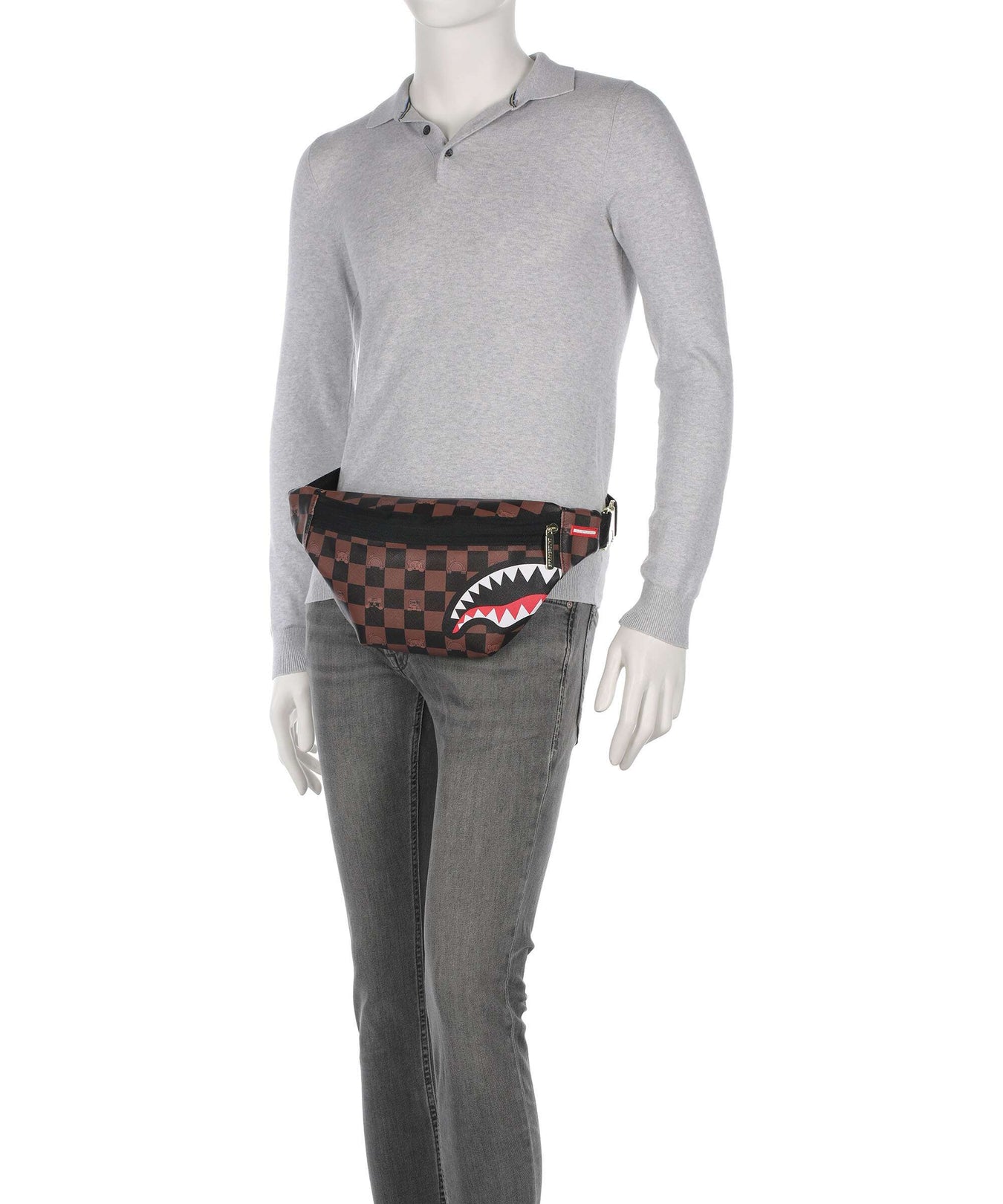 Sprayground Peeking Character Check Fanny pack multicolour