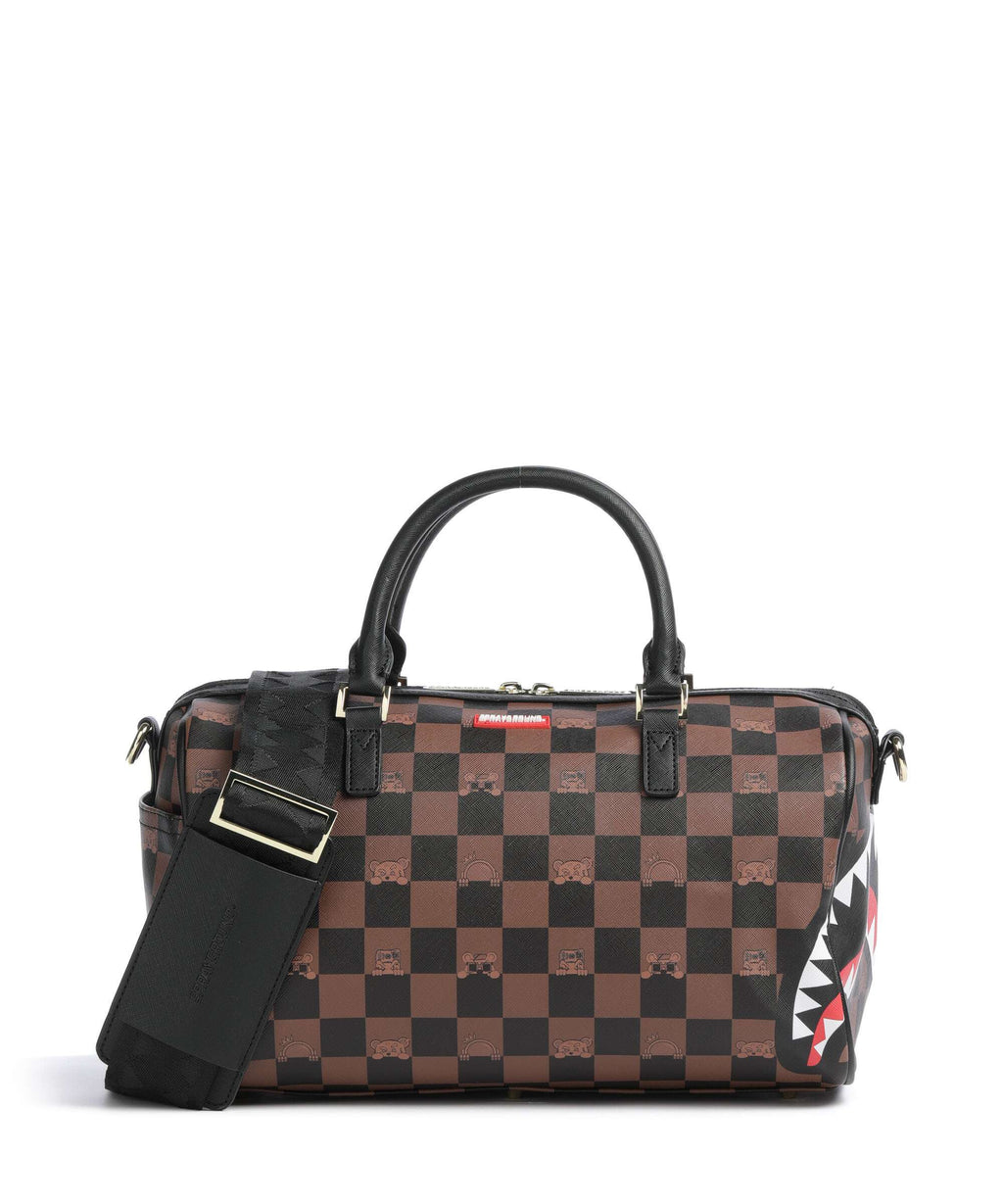 Sprayground Peeking Character Check Handbag multicolour