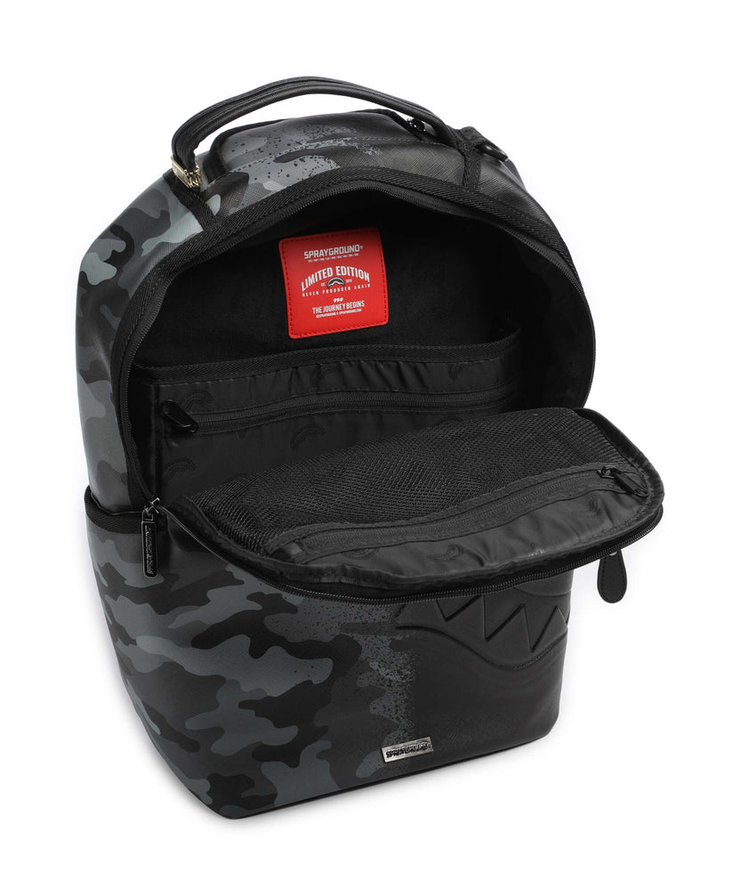 Sprayground Spray Split Night Camo Backpack black