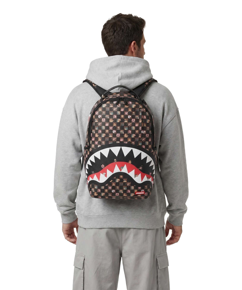 Sprayground Peeking Characters Remix Backpack brown